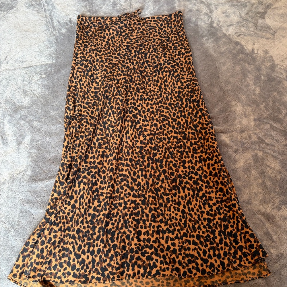 Madewell Drawstring Midi Slip Skirt